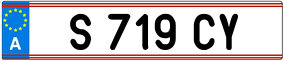 Trailer License Plate